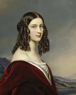 Baronesse Friederike von Gumppenberg (1823-1916), 1843