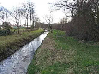 Stiemerbeek in de buurt van De Maten in Genk
