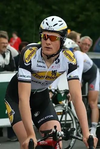 Joseph tijdens de Vierdaagse van Duinkerke in 2009.