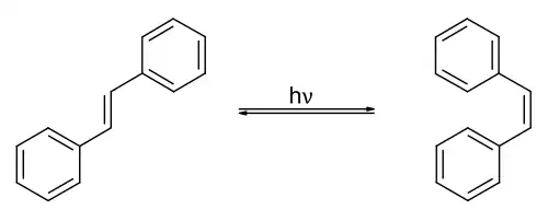 Isomerisatie van stilbeen