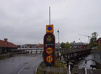 De Beckholmsbron gezien vanaf Djurgården