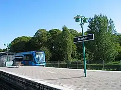 De trein richting het westen