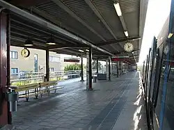 Het perron, september 2006.