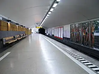 het metrostation