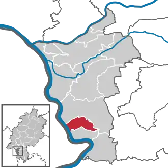 Kaart van Stockstadt am Rhein