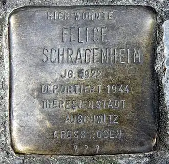Stolperstein voor Felice Schragenheim