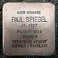 Stolperstein Paul Spiegel