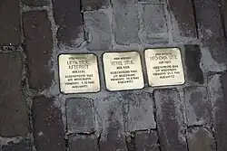 Stolpersteine voor de familie Steil in Harlingen, 20 augustus 2012