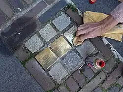 Stolpersteine voor de familie Vos in Oudewater, 19 februari 2015