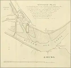 Situatieplan Stolwijkersluis d.d. 1799