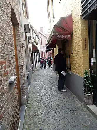 Het meest bezochte onder de Brugse steegjes.[bron?]