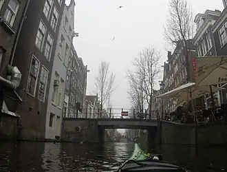 De brug gezien naar het zuiden, in december 2016