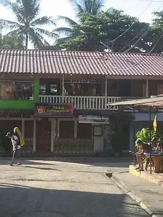 Straatbeeld in Montezuma