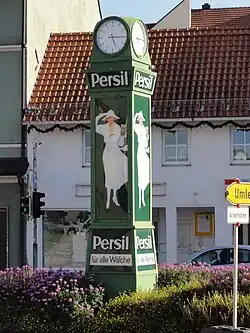 Ontmoetingsplaats Persiluhr, replica naar een model uit plm. 1929