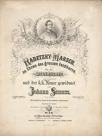 Radetzkymars door Johann Strauss Sr. (1848)