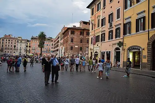 het plein gezien vanaf het zuiden