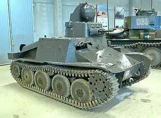 De m/37 in het museum in Strängnäs