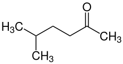 Structuurformule van 5-methyl-2-hexanon
