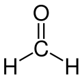 Structuurformule van formaldehyde