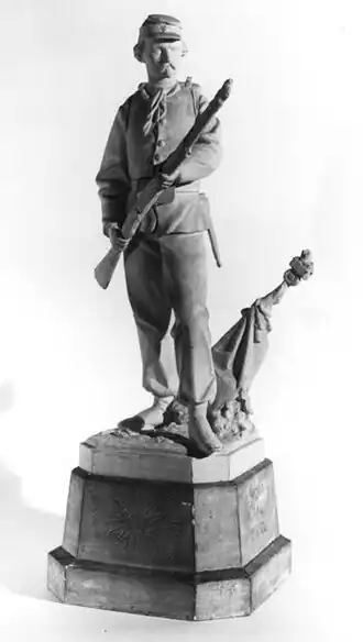 Student in het uniform van de Utrechtse Weerbaarheid (1868), gesigneerd Joh. E. Rijnboutt.f.68