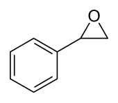 Structuurformule van styreenoxide