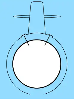 Onder water varen met volle tanks en gesloten kleppen