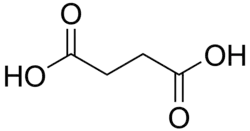 Structuurformule van barnsteenzuur