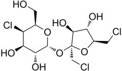 Structuurformule van sucralose