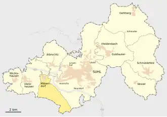 Kaart van Mäbendorf