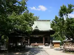 Het hoofdschrijn van Kurume Suiten-gū