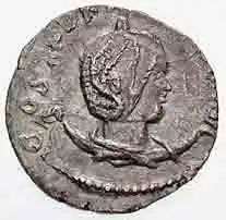 Sulpicia op een Romeinse munt.