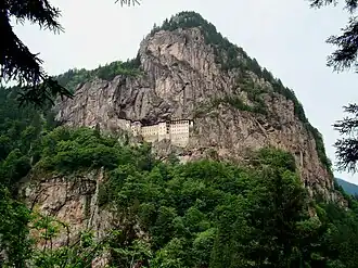 Het Sümelaklooster in het district Maçka