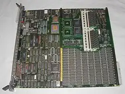 Sun-3 CPU-kaart met een Helios 4 MB geheugenuitbreiding