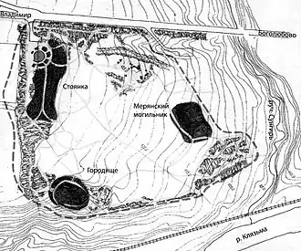 Plattegrond van de opgraving