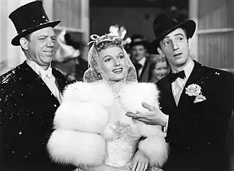 Anna Neagle in 1941 met Paul Hartman en Ray Bolger