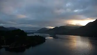 Zonsopkomst in de Vatsfjord