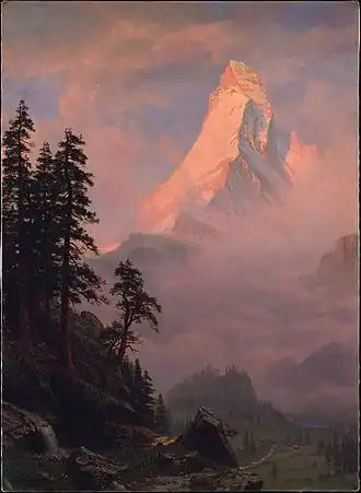 Sunrise on the Matterhorn, na 1875, Metropolitan Museum of Art, New York