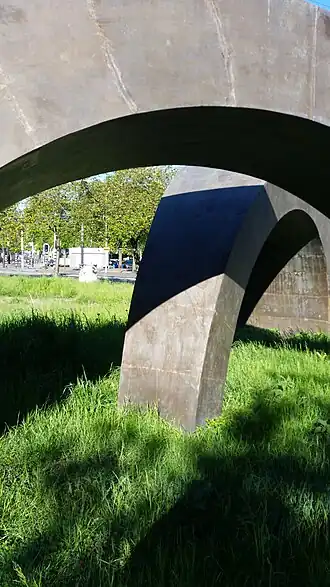 Zes cirkelelementen, detail (mei 2018)