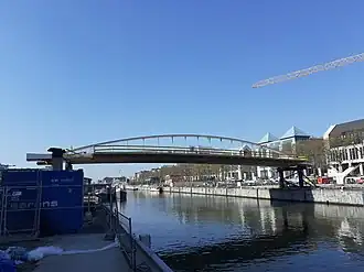 Suzan Danielbrug in Brussel in aanbouw april 2021