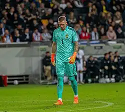 Olsen in 2022 spelend voor Zweden