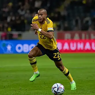 Quaison in 2022 met Zweden