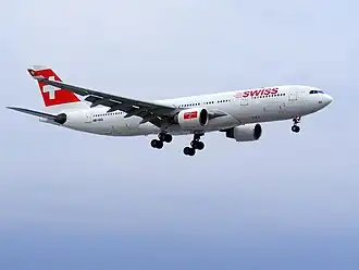 Een Airbus A330 van Swiss International Air Lines