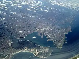 Luchtfoto van Botany Bay