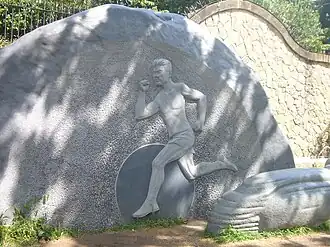 Monument uit 2001 van Hwang Young-cho voor het Olympische Stadion van Barcelona