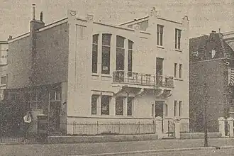 De synagoge, kort voor de ingebruikname (september 1926)