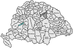 Locatie van Szabolcs