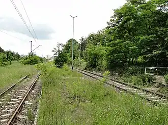 Perron van het station