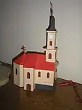 Een maquette van de Kerk