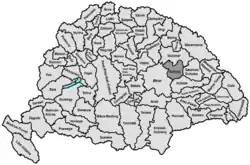 Ligging van Szilágy