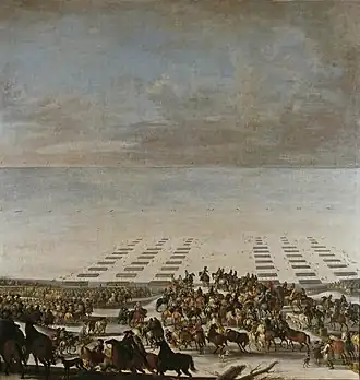 Verplaatsing over de Belten